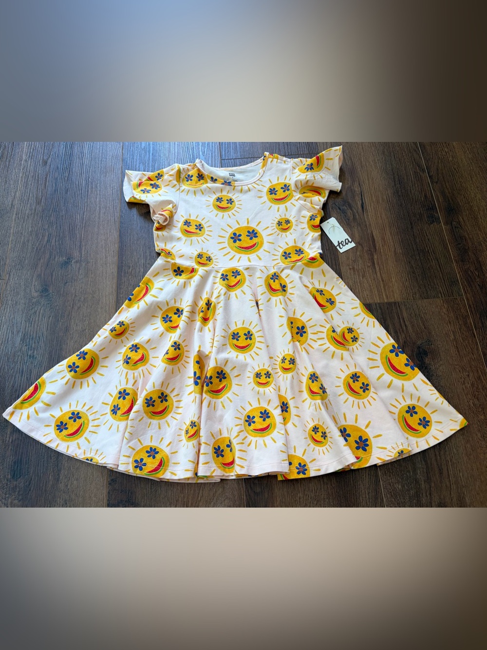 Tea Collection Smiley Sun Dress Sz 8